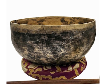 Handmade Tibetan Singing Bowl Hand Hammered Spiritual Sound Stress Therapy Instruments Bowl Gifts (7")