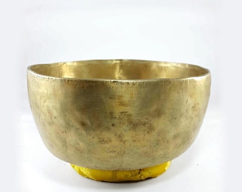 Tibetan Hand Beaten Singing Bowl Hammered Meditation Yoga Prayer Bowl Therapy Sound Altar Decor (7")