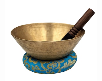 RARE Handmade Tibetan Singing Bowl Hammered Meditation Yoga Gifts Sound Therapy Bowl Spiritual Decor (9")