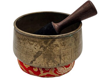 Unique Handmade Tibetan Singing Bowl Wellness Yoga Gifts Sound Healing Therapy Bowl Chakra Balancing (7")