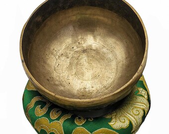 Handmade Tibetan Singing Bowl Spiritual Ritual Decor Nepal Sound Wellness Bowl Energy Cleansing Meditation (5")