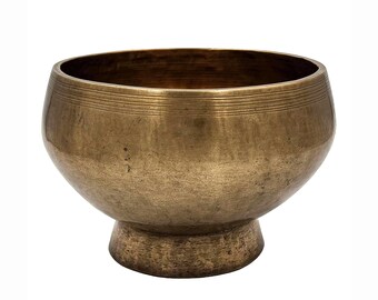 Handmade Tibetan Singing Bowl Spiritual Yoga Gift Nepal Decor Vibration Therapy Prayer Naga Bowl (6")