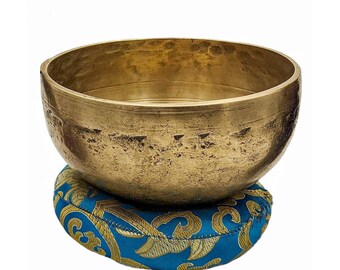 Tibetan Singing Bowl Spiritual Mindfulness Gifts For Women Calming Decor Nepal Sound Bath Bowl (6")