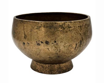 Handmade Tibetan Singing Bowl Spiritual Yoga Nepal Zen Garden Ritual Vibration Therapy Prayer Bowl (7")