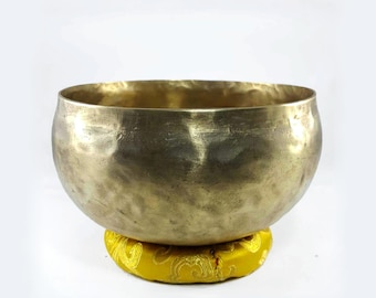 Handmade Tibetan Hand Beaten Singing Bowl Calming Yoga Prayer Bowl Meditation Gift Zen Decor (6")