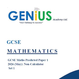 2026 GCSE Maths Predicted Papers (Set 1) – Edexcel - Exam Practice (PDF Download)
