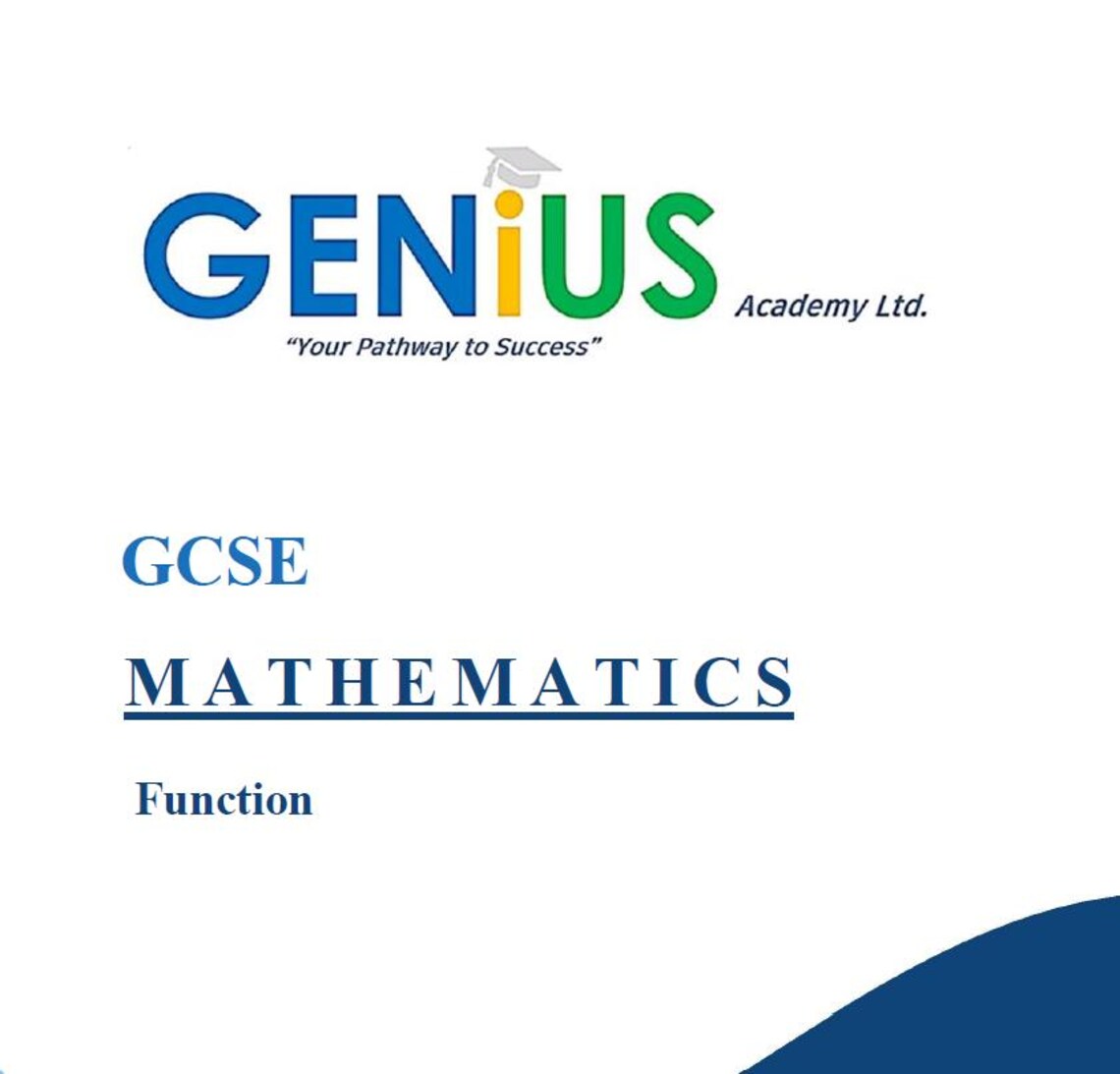 GCSE Maths Functions Revision Booklet | Exam Practice & Solutions | PDF ...