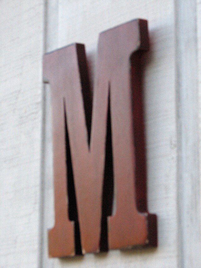 Rustic Wooden Letter M Distressed True Red12 Tall Wood Rustic Wooden Letter M Distressed True Red 12 Tall Wood Name Letters Nursery Decor Kids Room You Pick Color