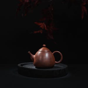 Handgjord Jianshui lertekanna 320ml Drakeägg Bodhi-textur