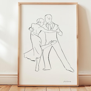 Salsa Dancing Print, Latin Dance, Modern Dance, Dance Couple Art, Rumba, Tango, Ballroom, Choreography Studio