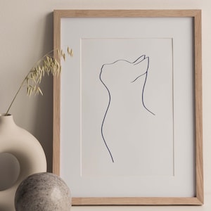 Cat Wall Art Printable | Minimalist Cat Print | One Line Drawing | Animals | Scandinavian Decor | Abstract Art