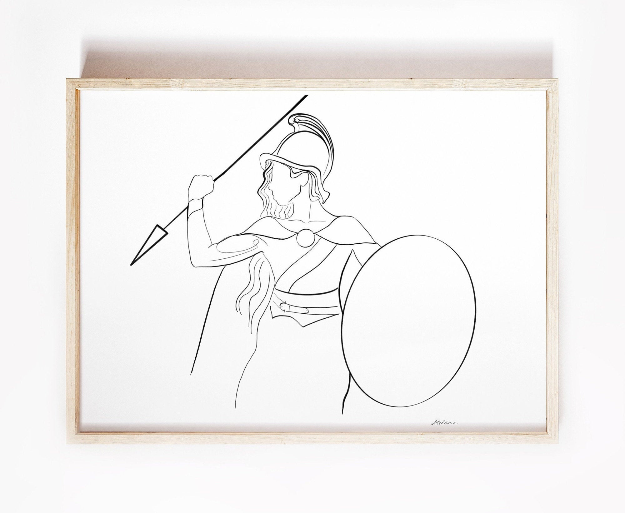 Boudica Line Art Print Boudicca Warrior Woman Queen of - Etsy Ireland