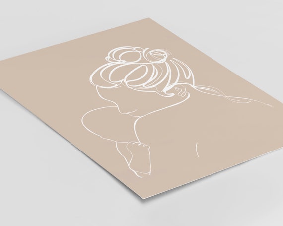New Mother and Baby Wall Art Print, New Mum and Baby Line drawing, Cozy Home Decor Pregnancy Gift, Baby Shower,Abstract Line Art, Hygge
