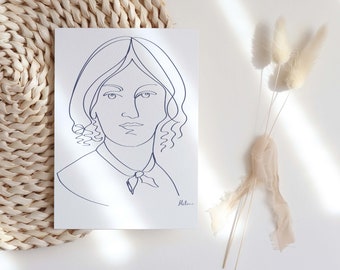 Emily Bronte, Emily Bronte Print, Wuthering Heights Gifts, Book Lovers Gift, Book Gifts,