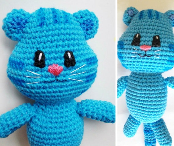 blue tiger stuffed animal