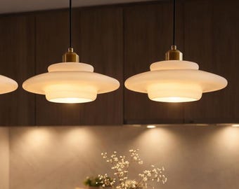 Luxury Vintage Glass Ceiling Light – Retro Nordic Pendant Lamp, Elegant Kitchen & Dining Room Lighting Fixture, Modern Home Decor