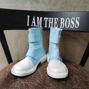 Dragon Ball Buruma Bulma Cosplay Schoenen Blauwe Laarzen