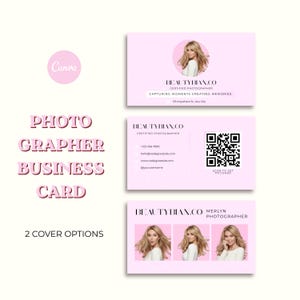 Photographer Business Card Template: Canva Loyalty Card for Beauty Professionals