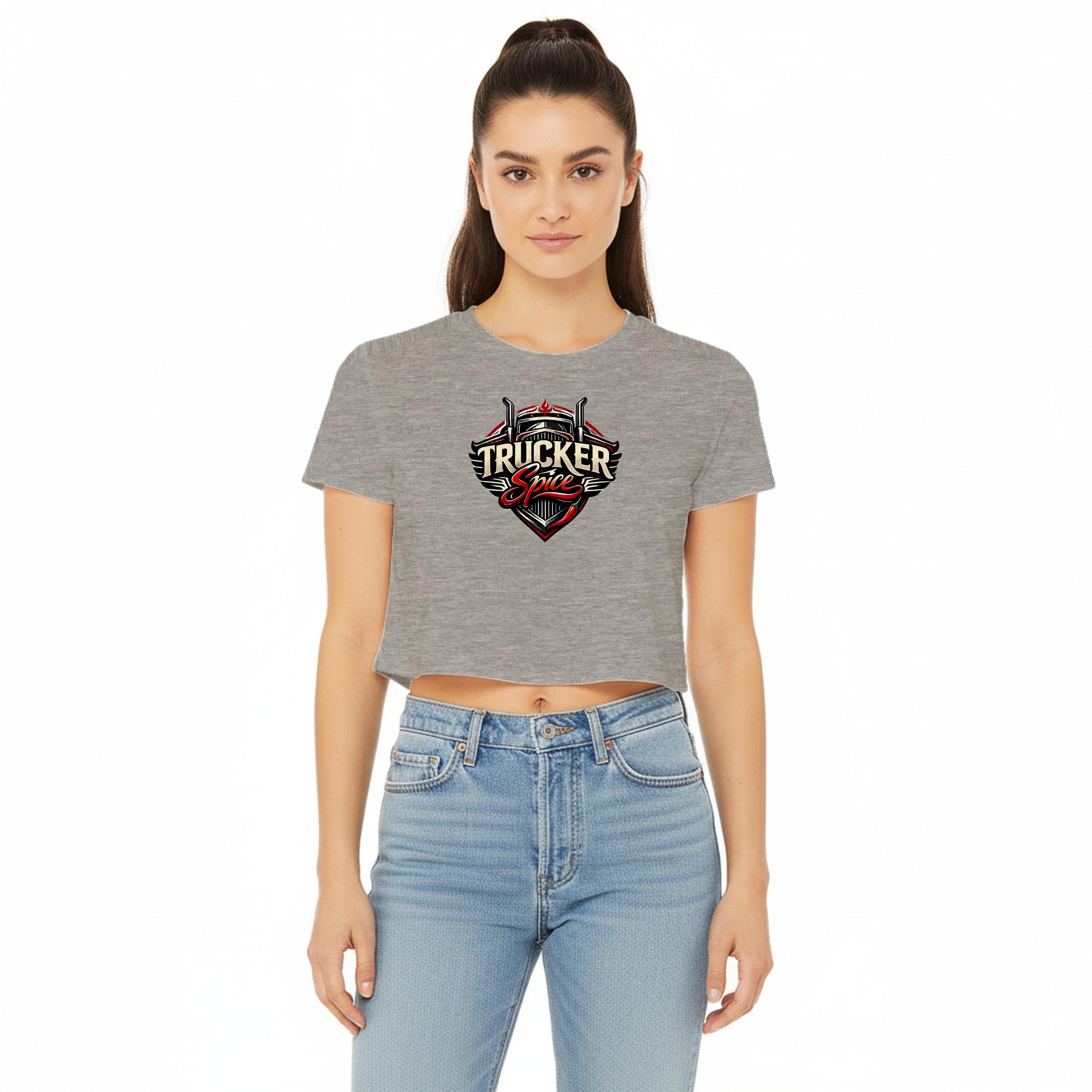 Women&rsquo;s Crop Top | "Trucker Spice" Graphic Tee | Cropped Streetwear