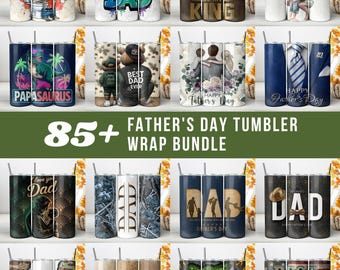 Fathers Day Tumbler Wrap PNG, Best Dad Ever Tumbler, Gift for Dad, 20oz Skinny Sublimation Design, Seamless Wrap PNG (Instant download)