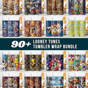 Looney Tunes Galactic Tumbler Wrap PNG, 20oz smal tumbler sublimering, kosmisk steampunk tecknad design, Bugs Bunny (direkt nedladdning)