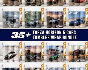 Forza Horizon 5 PNG Tumbler Wrap, Racing Game Gamer Cup Design, 20oz Skinny Car Enthusiast Sublimation Download PNG (Instant download)