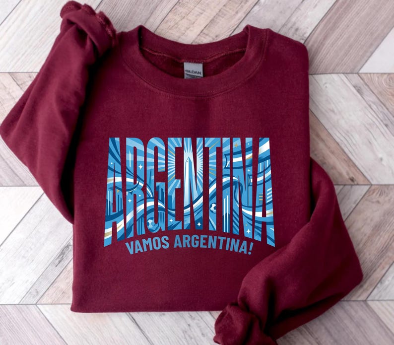 Camiseta de aficionado al fútbol argentino, ¡Vamos Argentina! imagen 6