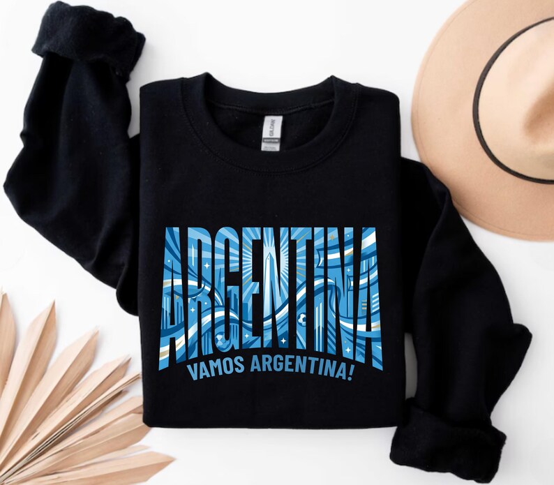 Camiseta de aficionado al fútbol argentino, ¡Vamos Argentina! imagen 5