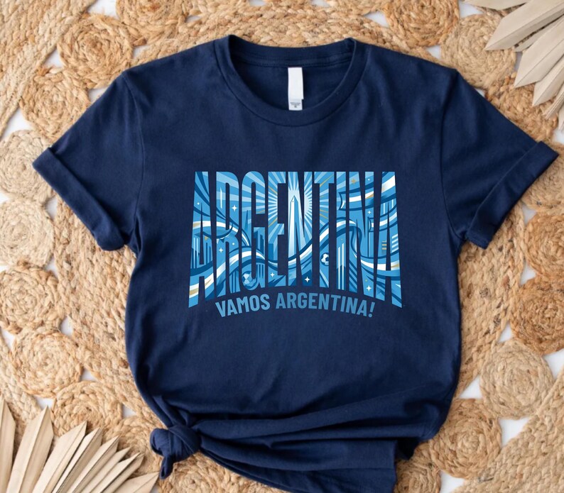 Camiseta de aficionado al fútbol argentino, ¡Vamos Argentina! imagen 8