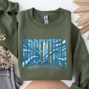 Camiseta de aficionado al fútbol argentino, ¡Vamos Argentina! imagen 2