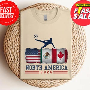 Camiseta de la Copa Mundial de Fútbol 2026, camiseta de aficionado al fútbol de EE. UU., México y Canadá