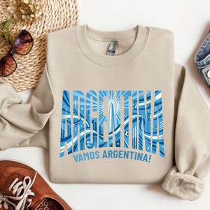 Camiseta de aficionado al fútbol argentino, ¡Vamos Argentina! imagen 4