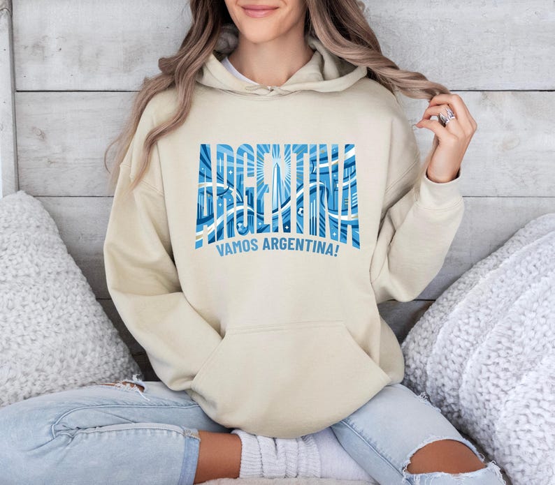 Camiseta de aficionado al fútbol argentino, ¡Vamos Argentina! imagen 3