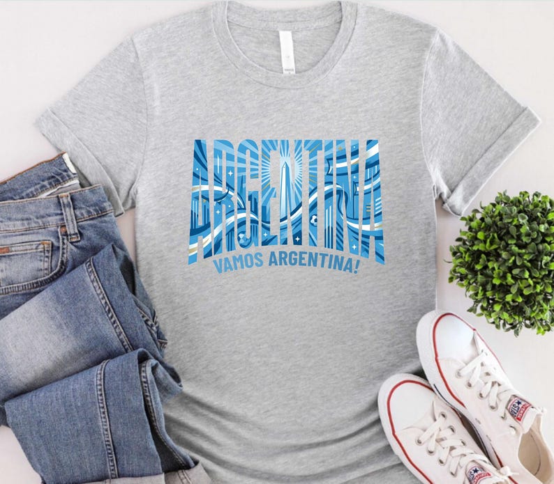Camiseta de aficionado al fútbol argentino, ¡Vamos Argentina! imagen 11