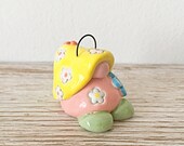 Ceramic Hanging Gnome - Blossom - Fairy House - Fairy Garden - Scandanavian Gnome - Nordic Gnome - Pottery Gnome - Garden Fairy Decorations