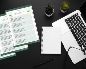 Modello Canva per il monitoraggio delle responsabilità aziendali / Matrice di delega dei ruoli (download digitale)