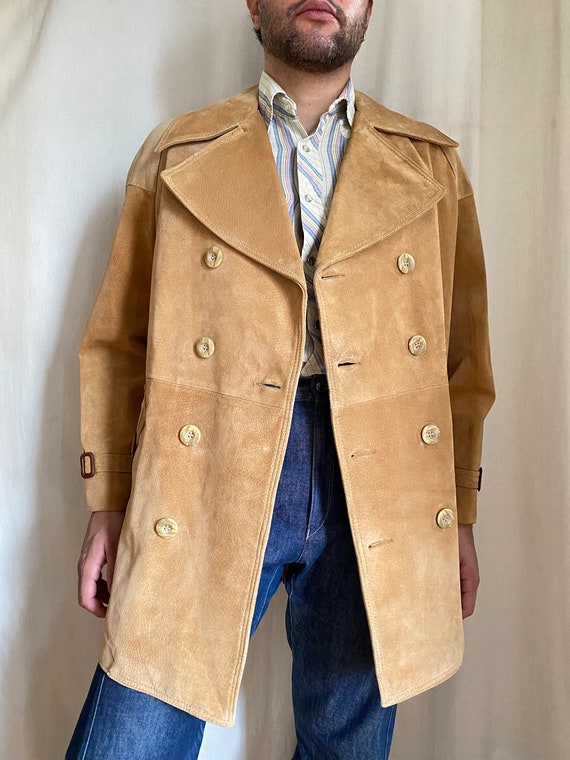 Mens outlet suede peacoat