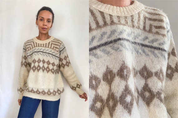70’s Icelandic wool fuzzy knit men’s sweater