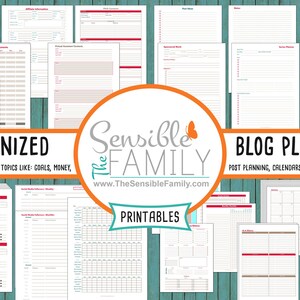 Organized Blog Planner Mega Kit | The ONLY Blog Planner You&#39;ll Ever Need {Instant Download}
