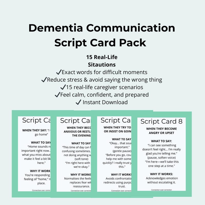 Caregiver Scripts - Etsy