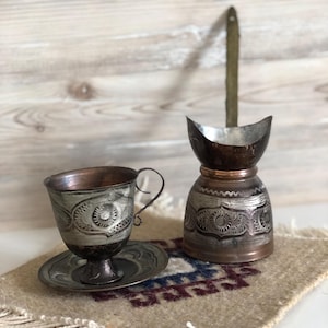 Handvävd ullmatta i kelimmugg, bohemisk anatolisk växtmatta, underlägg för tekanna