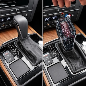 Crystal Gear Shift Knob for Audi A6L 2016-2018, A1 A2 A3 Q1 Q2 Q3, Electronic Shifter Upgrade, LED Illuminated Gear Lever