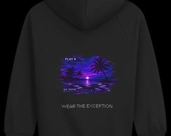 VHS Glitch Heavyweight Hoodie