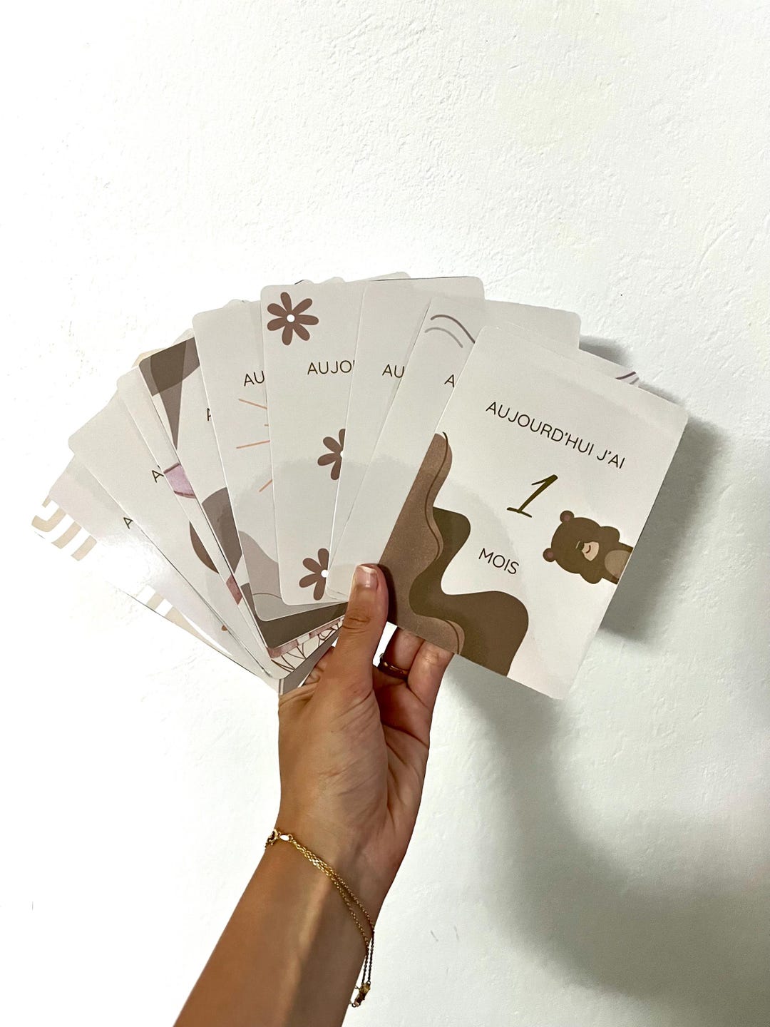 Baby Milestone Cards | Baby First Year Keepsake Cards | Baby Photo ...
