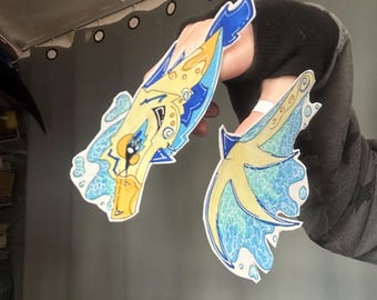 Ocean Themed Dragon Puppet Mini