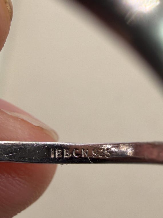 Sterling Silver Leaf Ring 925 Signed Adjustable S… - image 6