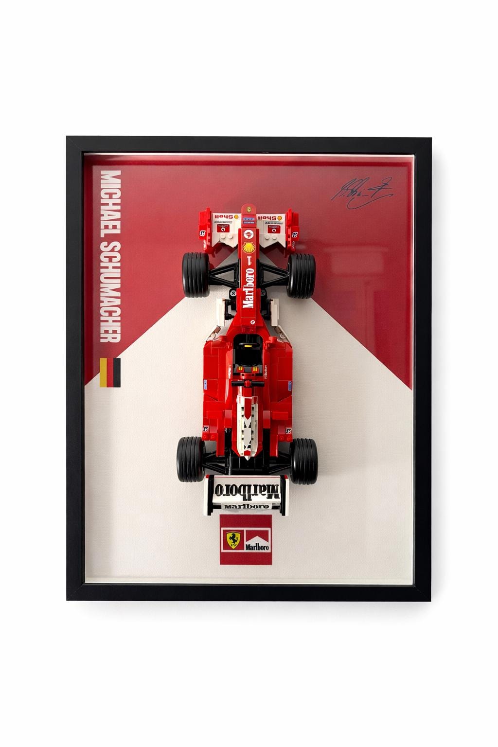 Ferrari F1 Race Car Wall Frame – Formula 1 Display Frame – F1 Wall Art ...