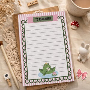Frog To-Do List Notepad – 30/50 Pages, 100gsm Matte Paper