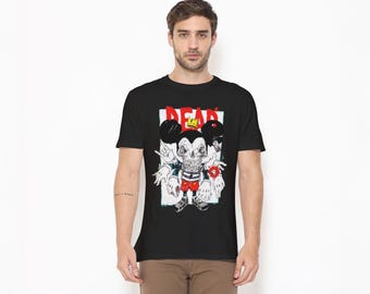 Zombie Mouse Graphic T-Shirt, Skull Head Crown Graffiti, Comic Pop Art Tee, Unisex Cotton