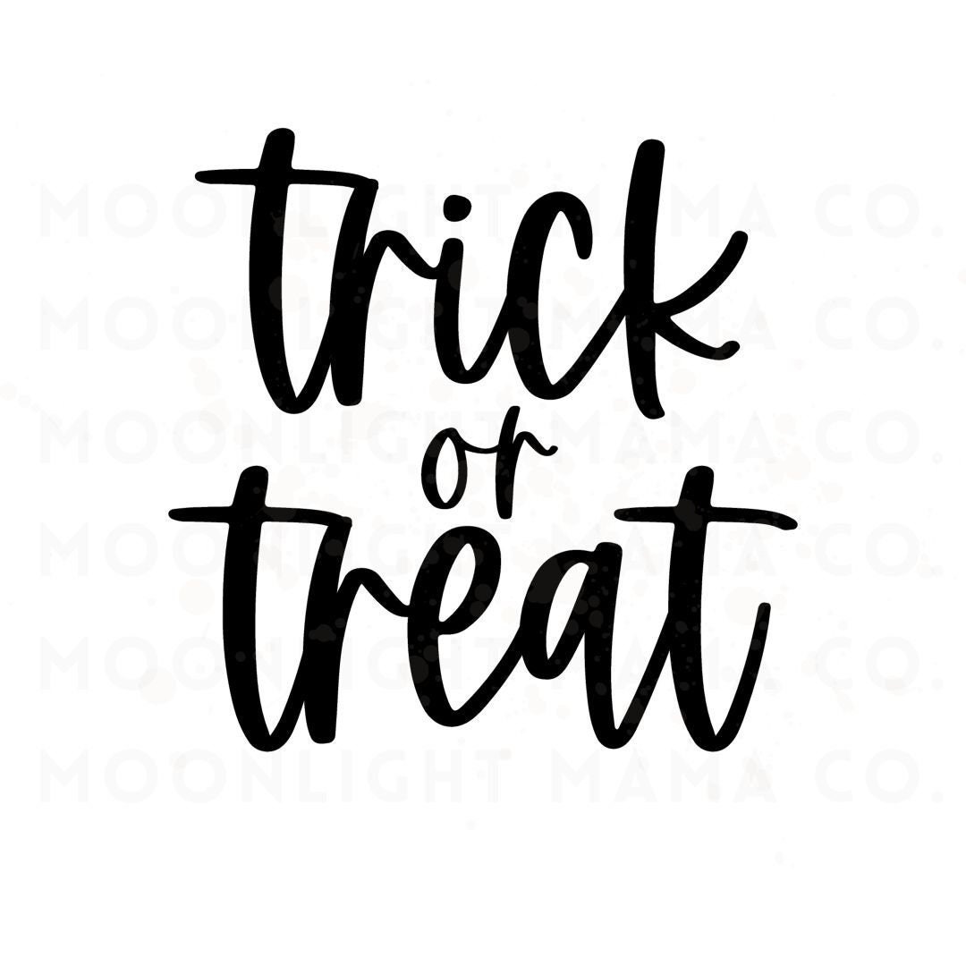 Trick or Treat SVG - PNG - Cut File - Silhouette - Cricut - Vinyl ...